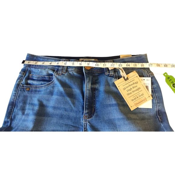 Democracy Womens 12 High Rise Slim Straight  Jeans W/Ab Technology Curv Equality - Picture 12 of 15